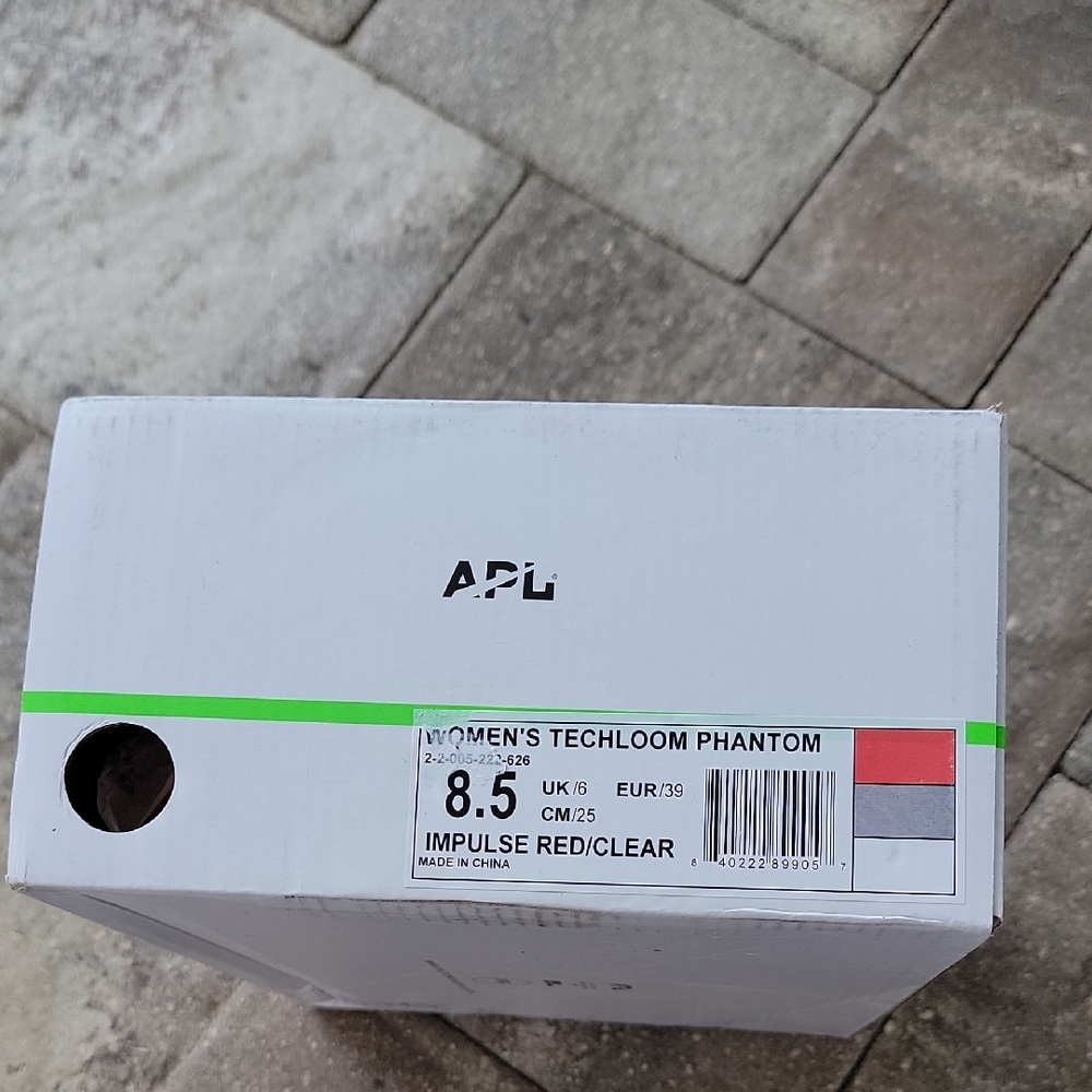 APL Women's Techloom Phantom in Impulse Red and Clear Sz 8.5 NIB - Picture 9 of 11